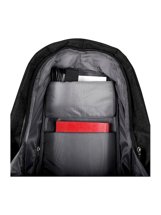 NOD CitySafe Αδιάβροχη Τσάντα Πλάτης για Laptop 15.6" με Θύρα USB σε Μαύρο χρώμα