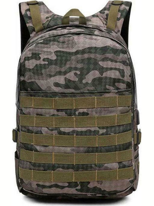 NOD Camo Τσάντα Πλάτης για Laptop 15.6" με Θύρα USB σε Πράσινο χρώμα