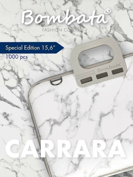 Bombata Carrara Limited Edition Τσάντα Ώμου / Χειρός για Laptop 15.6" σε Λευκό χρώμα