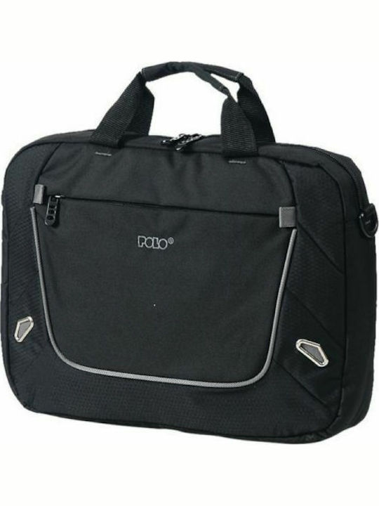 Polo Movie Τσάντα Ώμου / Χειρός για Laptop 15.4" Black/Grey