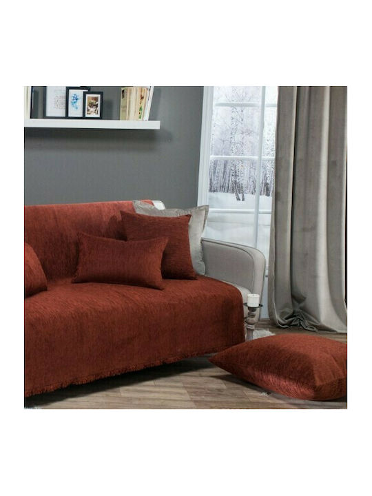 Teoran Solid Ριχτάρι Πολυθρόνας Chenille 150x180εκ. 305