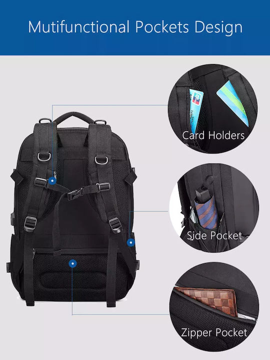 Ozuko Wasserdicht Tasche Rucksack für Laptop 15.6" Army 9082