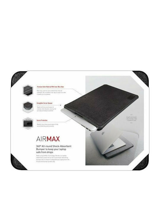 Uniq Dfender Tasche Fall für Laptop 16" Charcoal Black