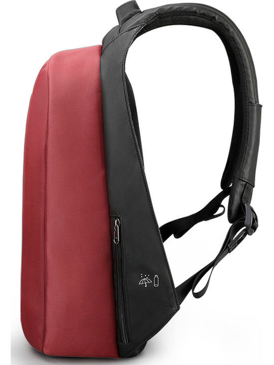 Tigernu T-B3599 Laptoptasche Für Laptop 15.6 Mit USB-Anschluss In Roter Farbe