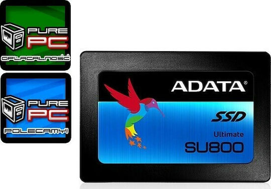 Adata Ultimate SU800 3D SSD 512GB Тип 2.5'' със Свързване SATA III ASU800SS-512GT-C