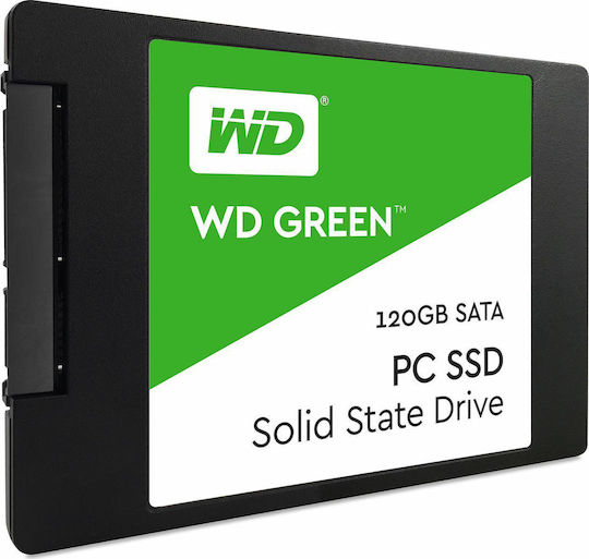 Western Digital WD Green SSD 120GB τύπου 2.5'' με σύνδεση SATA III WDS120G2G0A