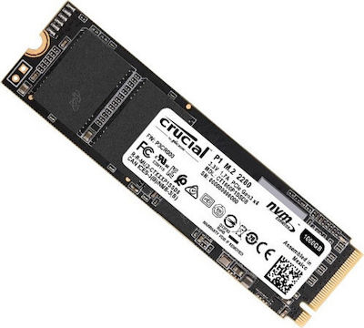 Crucial P1 SSD 1TB τύπου M.2 με σύνδεση PCI Express 3.0 CT1000P1SSD8