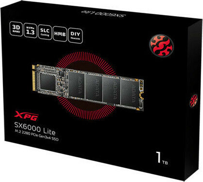 Adata XPG SX6000 Lite SSD 512GB τύπου M.2 με σύνδεση PCI Express 3.0 ASX6000LNP-512GT-C