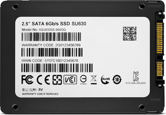 Adata Ultimate SU630 SSD 480GB 2.5'' Type with SATA III Connection ASU630SS-480GQ-R
