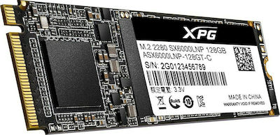 Adata XPG SX6000 Lite SSD 128GB τύπου M.2 με σύνδεση PCI Express 3.0 ASX6000LNP-128GT-C