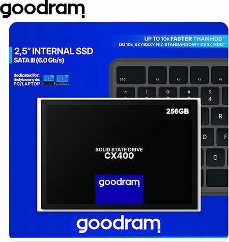GoodRAM CX400 SSD 256GB 2.5'' Type with SATA III Connection