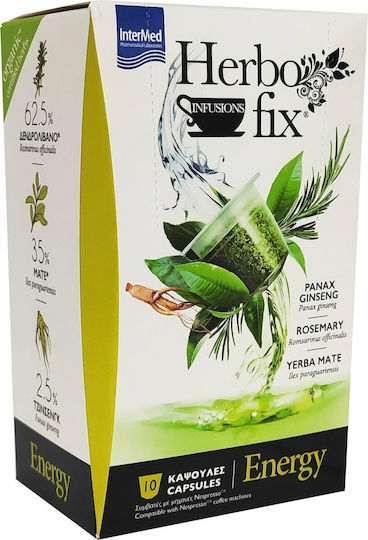 InterMed Capsules Herbal Herbofix Εnergy Compatible with Machine Nespresso 10caps,tobolek