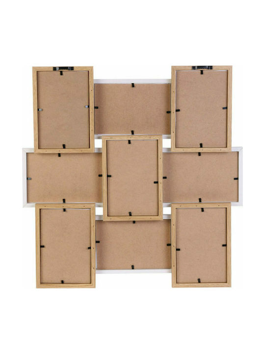 Multi Wooden 9 Number of Spit with Beige Frame