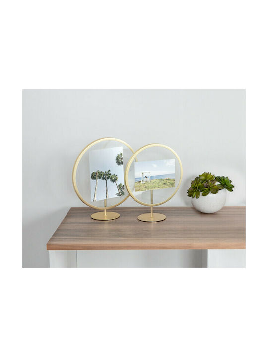 Umbra Infinity Metal Photo Frame with Gold Frame Brass