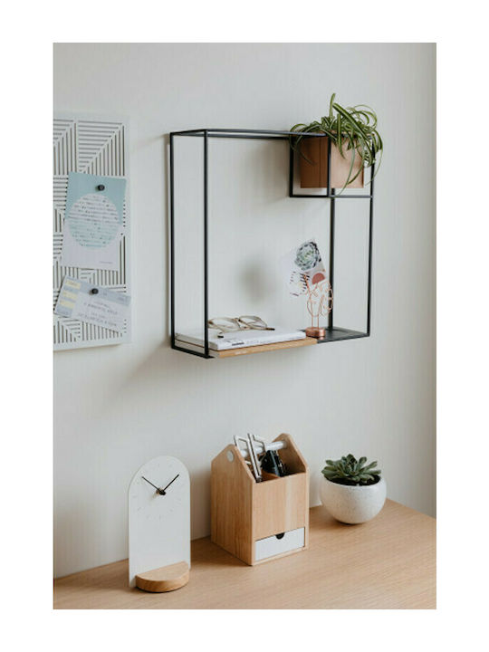 Regal Wand Cubist Large Black 39x12x38cm