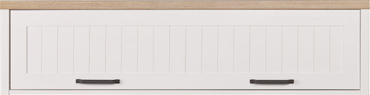 Cabinet Wall Verne 137.9x30x35cm White Cabinet Wall Verne 137.9x30x35cm White