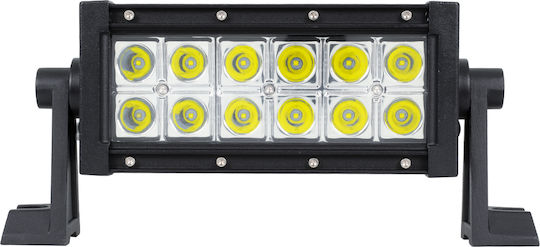 GloboStar PRO Series Waterproof Headlights Car in Bar Shape LED Universal 10 - 30V 36W 22cm with White Lighting 1pcs