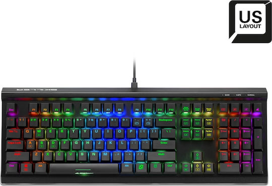 Sharkoon Skiller SGK60 Gaming Mechanical Keyboard with Kailh Box Red switches and RGB lighting (English US)