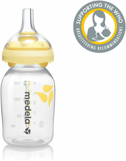 Medela Plastic Baby Bottle Calma Anti-colic with Silicone Teat for 0+ Months 150ml
