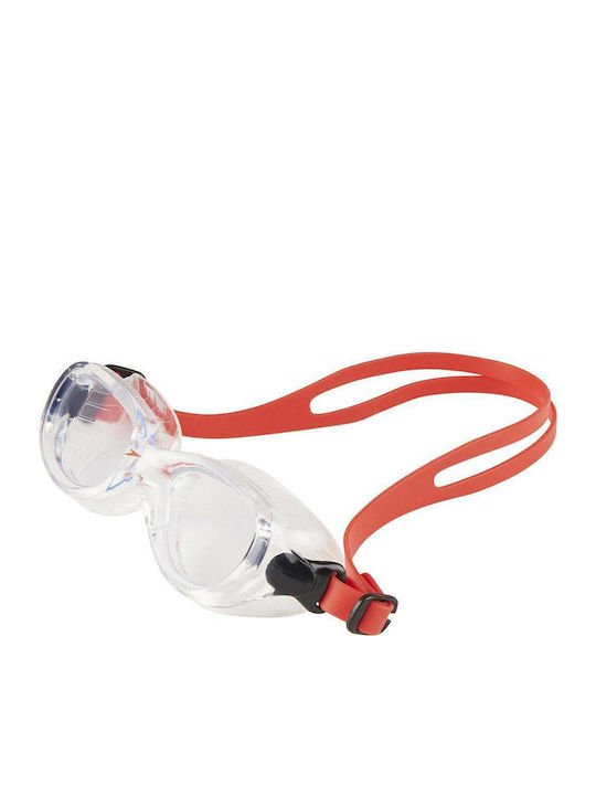 Speedo Futura Classic 10900-B991J Swimming Goggles Kids with Anti-fog Lenses Transparent/Red Transparent