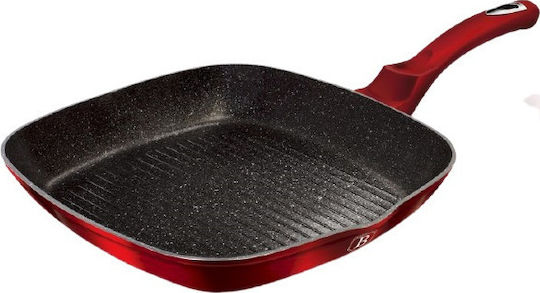 Berlinger Haus Metallic Line Grill aus Aluminium mit Steinbeschichtung Burgundy Collection 28cm