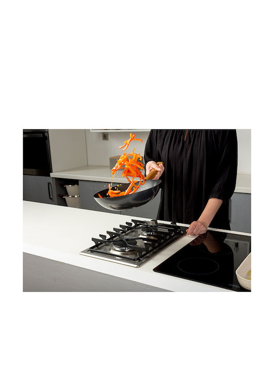 Nava Cantonese Wok made of Stainless Steel with Non-Stick Coating 28cm