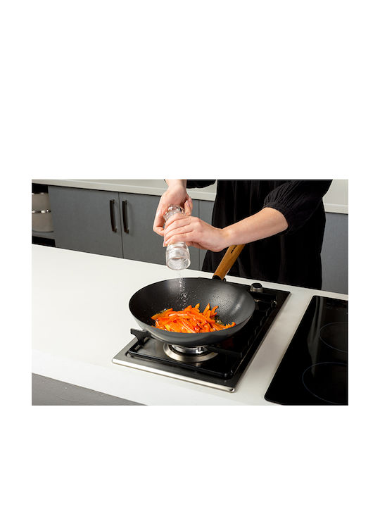 Nava Cantonese Wok made of Stainless Steel with Non-Stick Coating 30cm