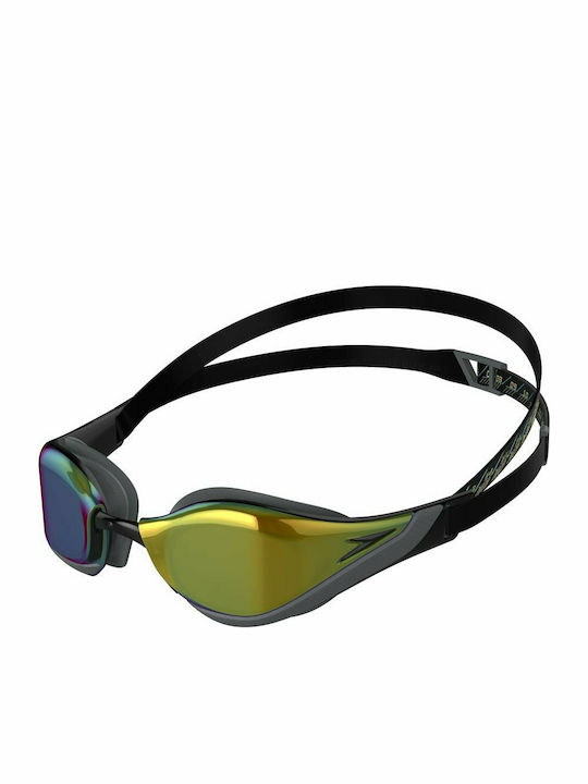 Speedo Fastskin Pure Focus 11778-D444 Swimming Goggles Adults with Anti-fog Lenses Black Black
