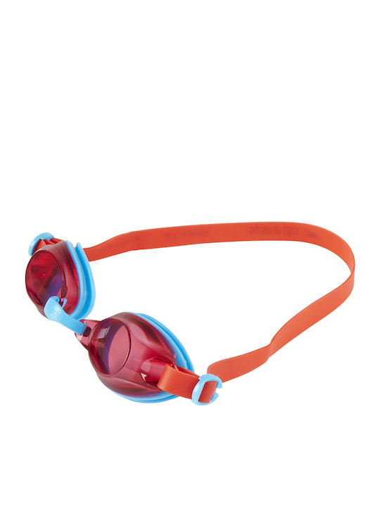Speedo Jet 09298-C106J Γυαλιά Κολύμβησης Παιδικά με Αντιθαμβωτικούς Φακούς Κόκκινα/Μπλε Κόκκινα