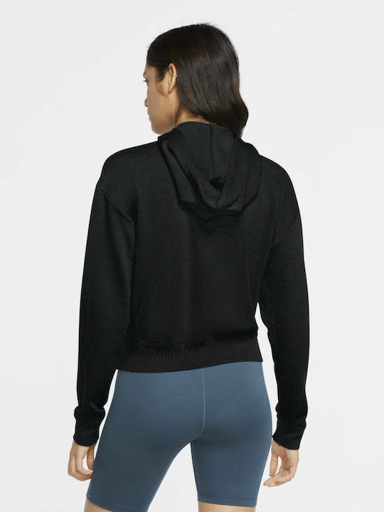 Nike Sportswear Ζακέτα Μαύρη με Κουκούλα