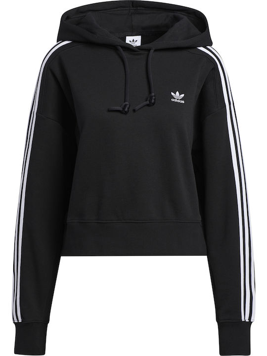 Adicolor Classics Gekürzt Damen Sweatshirt Kapuzen Schwarz
