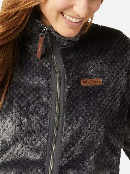 Fire Side II Women's Cardigan with Zipper Black