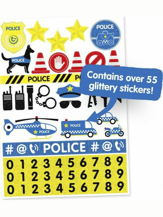Trunki Percy Police Car Детска Куфар За Пътуване Кабинен Твърд Син С 4 Колела Височина 31см