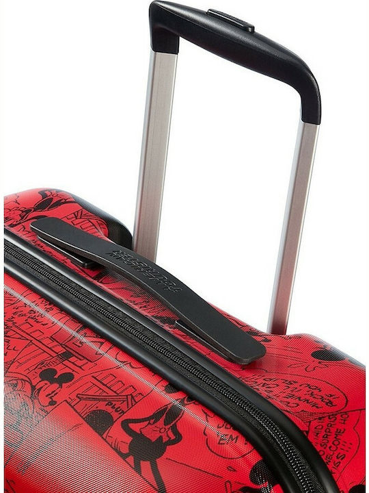 American Tourister Wavebreaker Disney Kids Medium Hard Red Suitcase With 4 Wheels Height 67cm
