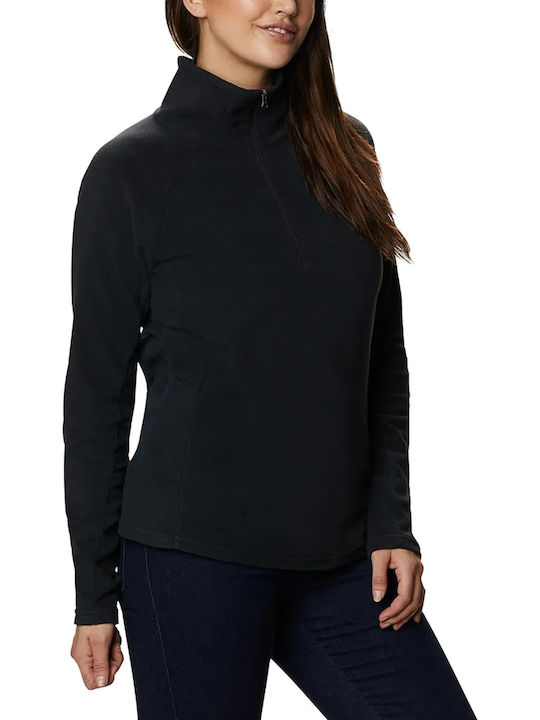Glacial IN 1/2 Zip Дамски Суитшърт Черен