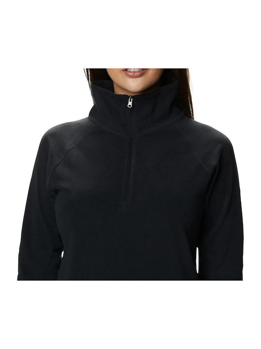 Glacial IN 1/2 Zip Дамски Суитшърт Черен