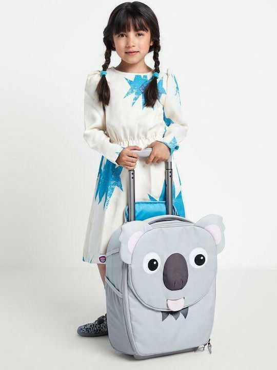 Affenzahn Koala Kids Cabin Fabric Suitcase Gray with 2 Wheels Height 40.6cm