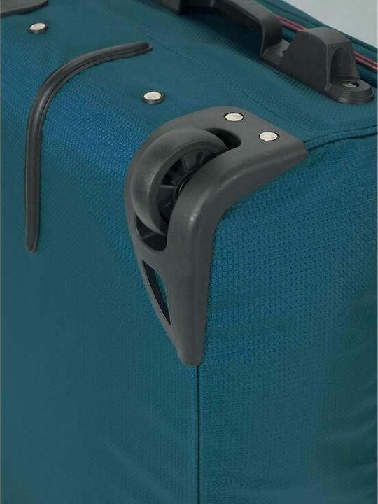 Benzi BZ5565 Cabin Fabric Green Suitcase With 2 Wheels Height 51cm