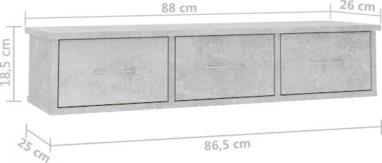 Raft Gri 90x26x18.5cm