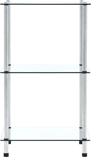Βιβλιοθήκη Διάφανη 40x40x67εκ. 249504 Βιβλιοθήκη Διάφανη 40x40x67εκ. 249504