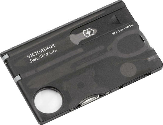 Victorinox Swisscard Lite Κάρτα Πολυεργαλείο 12 εργαλείων Μαύρη