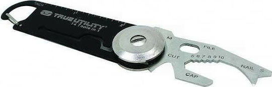 True Utility Dawg Multitool Breloc Negru Cu Husă