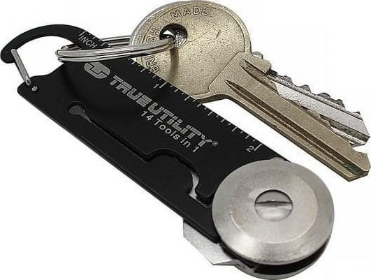 True Utility Dawg Multitool Breloc Negru Cu Husă
