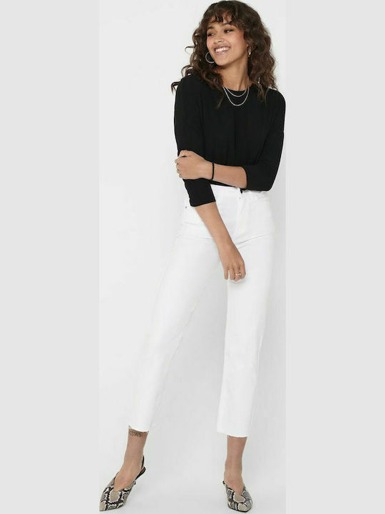 Women's Blouse with 3/4 Sleeve & Boat Neckline Black