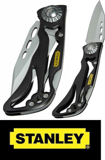 Stanley Skelett mit verstecktem Verschluss Taschenmesser Schwarz