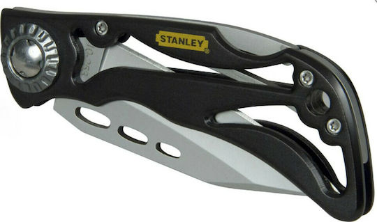 Stanley Skelett mit verstecktem Verschluss Taschenmesser Schwarz