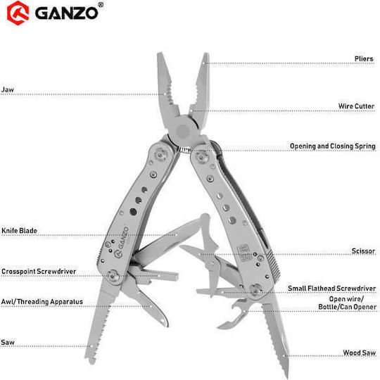 Ganzo Multitool Πολυεργαλείο σε Θήκη