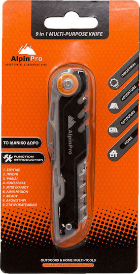 AlpinPro Πολυεργαλείο Μαύρο σε Θήκη