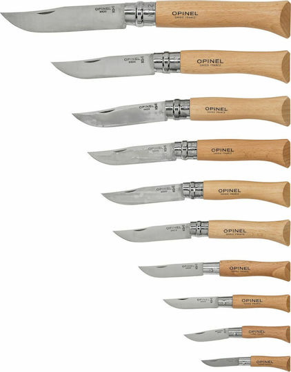 Opinel No.10 Σουγιάς Μπεζ σε Θήκη Σετ 10τμχ
