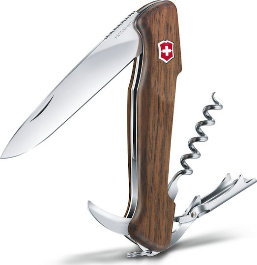 Victorinox Wine Master Swiss Army Knife 6 Tools Brown in Leather Case